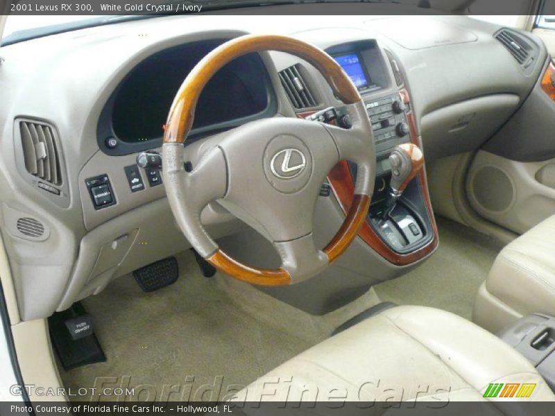White Gold Crystal / Ivory 2001 Lexus RX 300