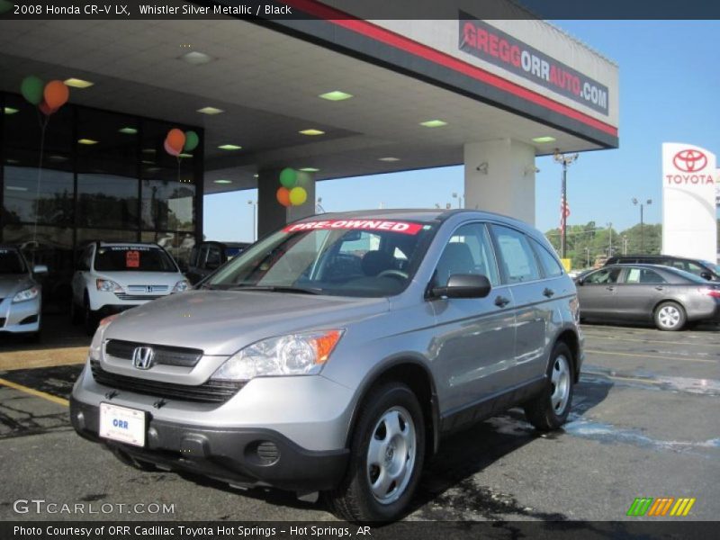 Whistler Silver Metallic / Black 2008 Honda CR-V LX