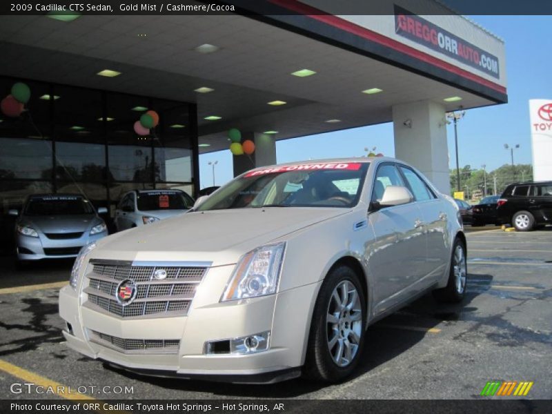 Gold Mist / Cashmere/Cocoa 2009 Cadillac CTS Sedan