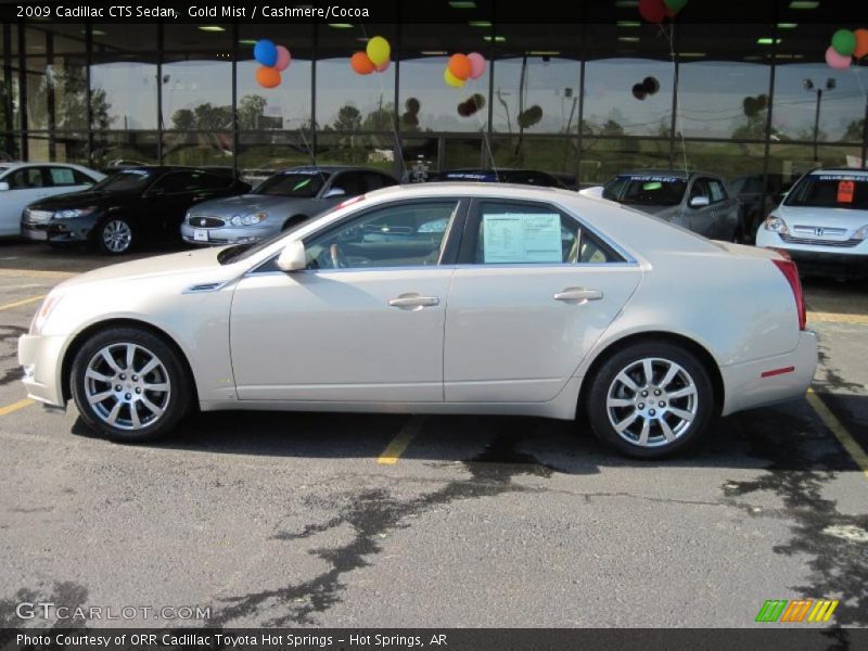 Gold Mist / Cashmere/Cocoa 2009 Cadillac CTS Sedan