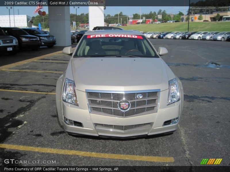Gold Mist / Cashmere/Cocoa 2009 Cadillac CTS Sedan