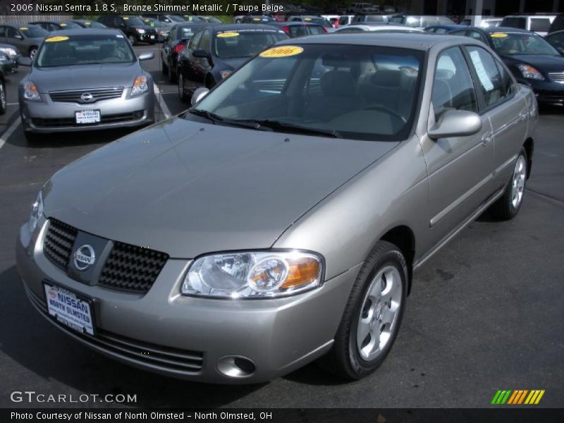 Bronze Shimmer Metallic / Taupe Beige 2006 Nissan Sentra 1.8 S