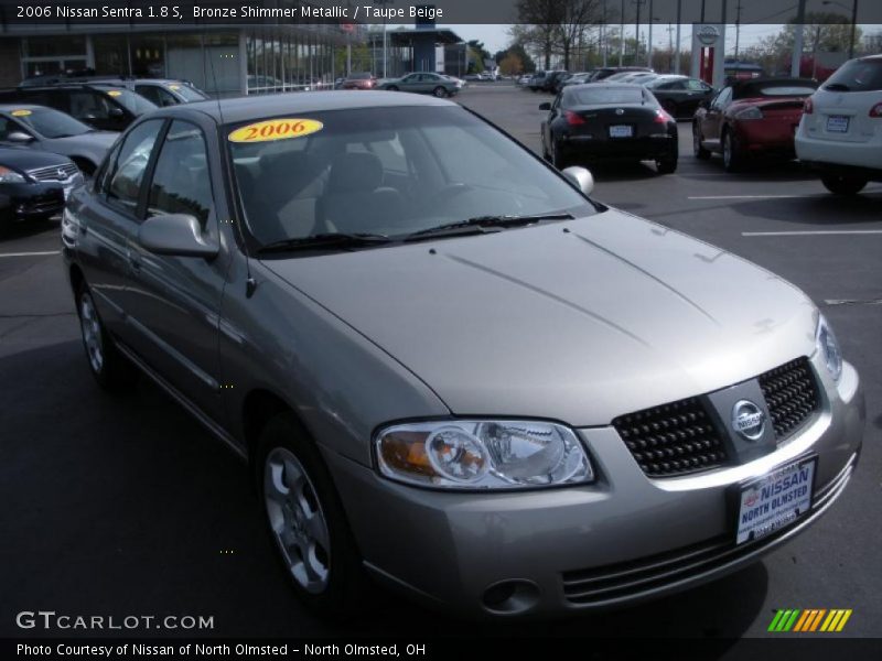 Bronze Shimmer Metallic / Taupe Beige 2006 Nissan Sentra 1.8 S