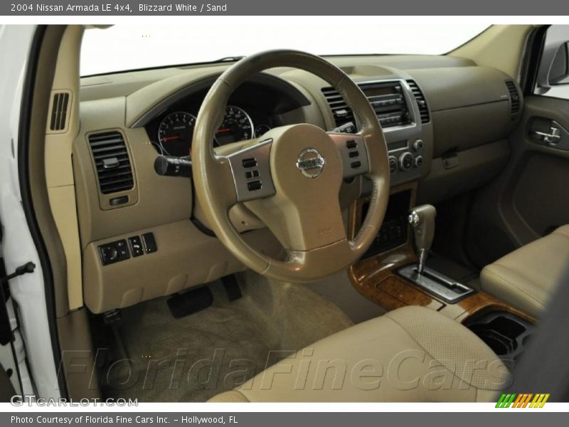 Blizzard White / Sand 2004 Nissan Armada LE 4x4