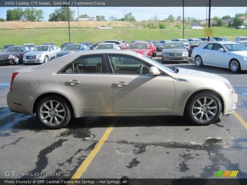 Gold Mist / Cashmere/Cocoa 2009 Cadillac CTS Sedan