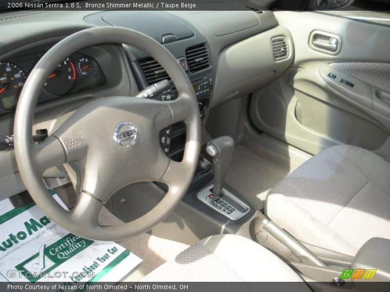 Bronze Shimmer Metallic / Taupe Beige 2006 Nissan Sentra 1.8 S