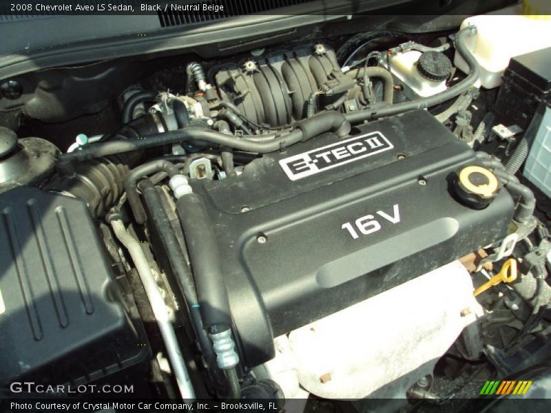Black / Neutral Beige 2008 Chevrolet Aveo LS Sedan