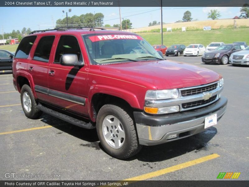 Sport Red Metallic / Tan/Neutral 2004 Chevrolet Tahoe LT