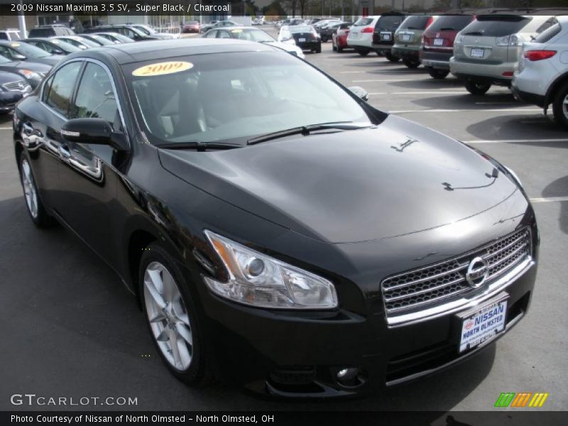Super Black / Charcoal 2009 Nissan Maxima 3.5 SV