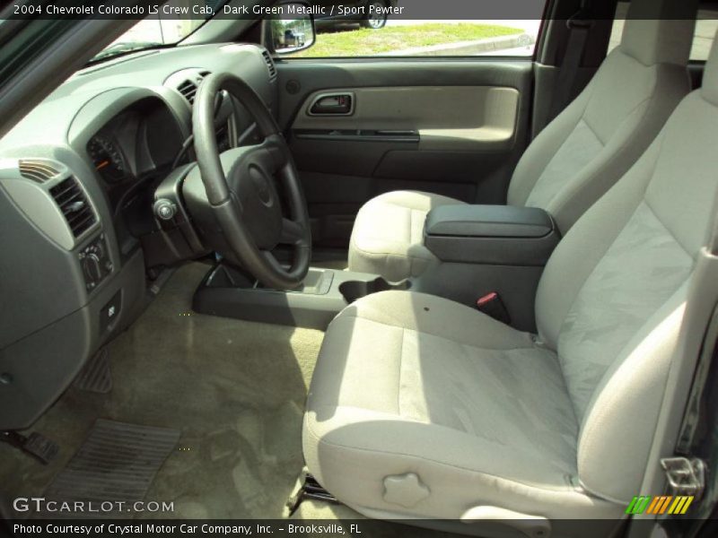 Dark Green Metallic / Sport Pewter 2004 Chevrolet Colorado LS Crew Cab