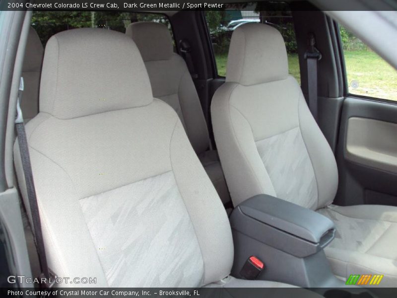 Dark Green Metallic / Sport Pewter 2004 Chevrolet Colorado LS Crew Cab