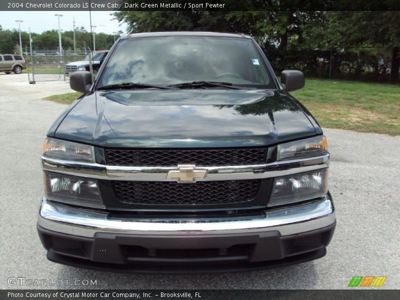 Dark Green Metallic / Sport Pewter 2004 Chevrolet Colorado LS Crew Cab
