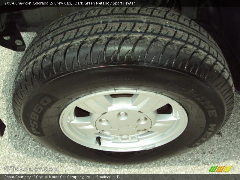 Dark Green Metallic / Sport Pewter 2004 Chevrolet Colorado LS Crew Cab