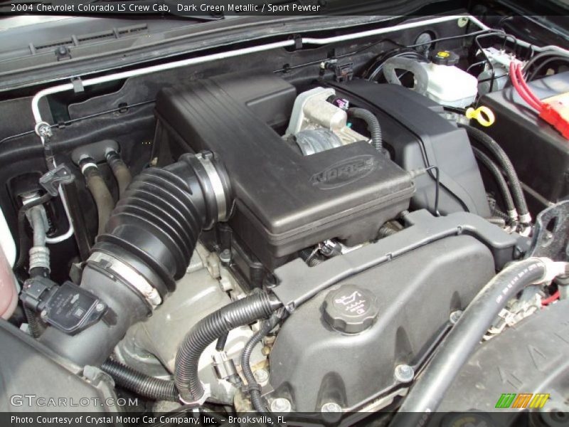 Dark Green Metallic / Sport Pewter 2004 Chevrolet Colorado LS Crew Cab