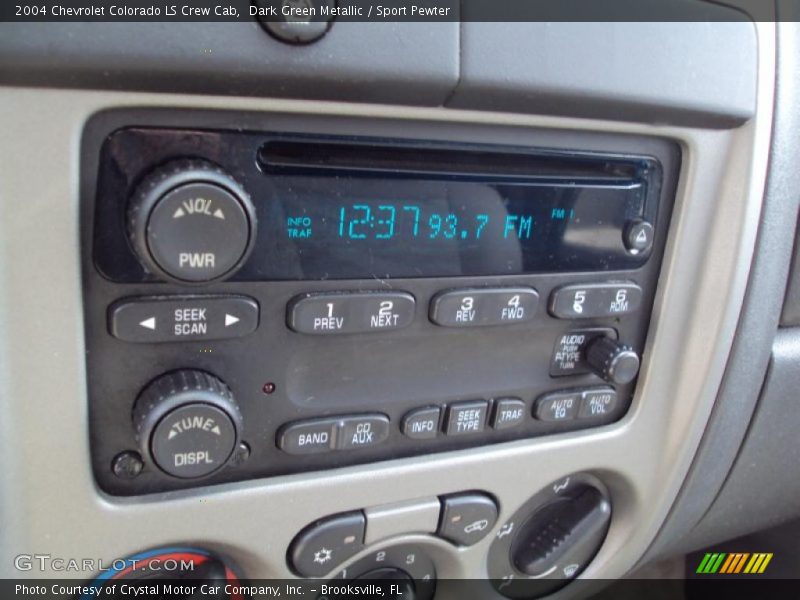 Dark Green Metallic / Sport Pewter 2004 Chevrolet Colorado LS Crew Cab