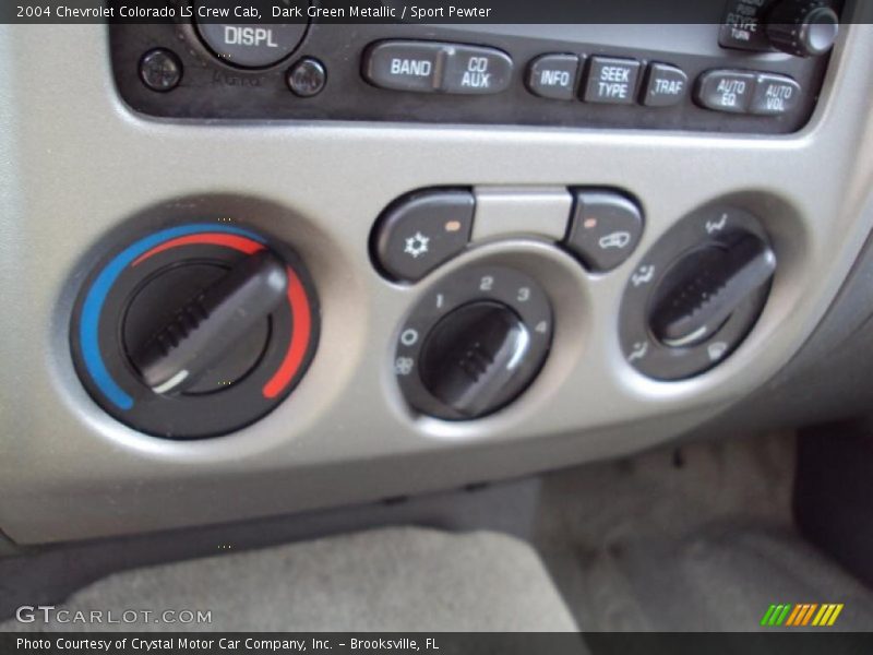 Dark Green Metallic / Sport Pewter 2004 Chevrolet Colorado LS Crew Cab