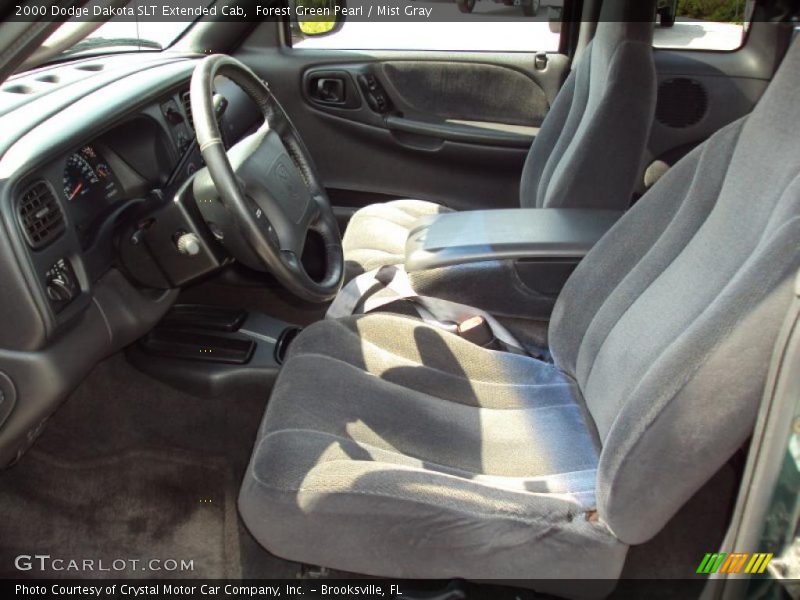 Forest Green Pearl / Mist Gray 2000 Dodge Dakota SLT Extended Cab