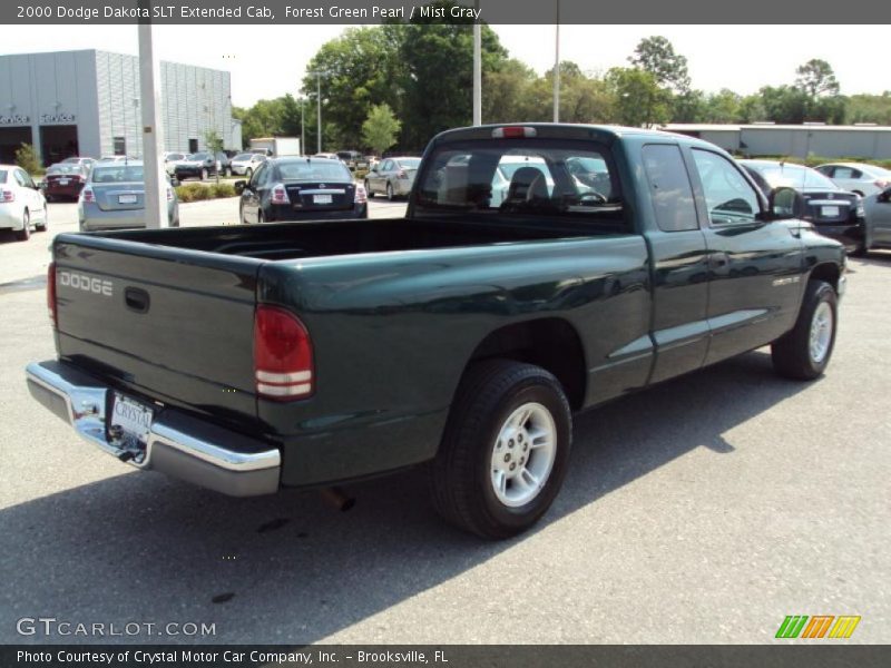Forest Green Pearl / Mist Gray 2000 Dodge Dakota SLT Extended Cab
