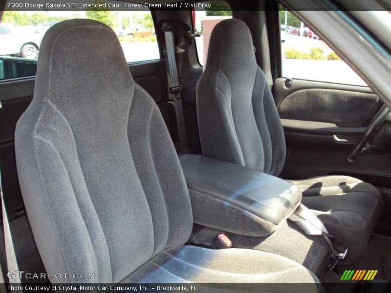 Forest Green Pearl / Mist Gray 2000 Dodge Dakota SLT Extended Cab