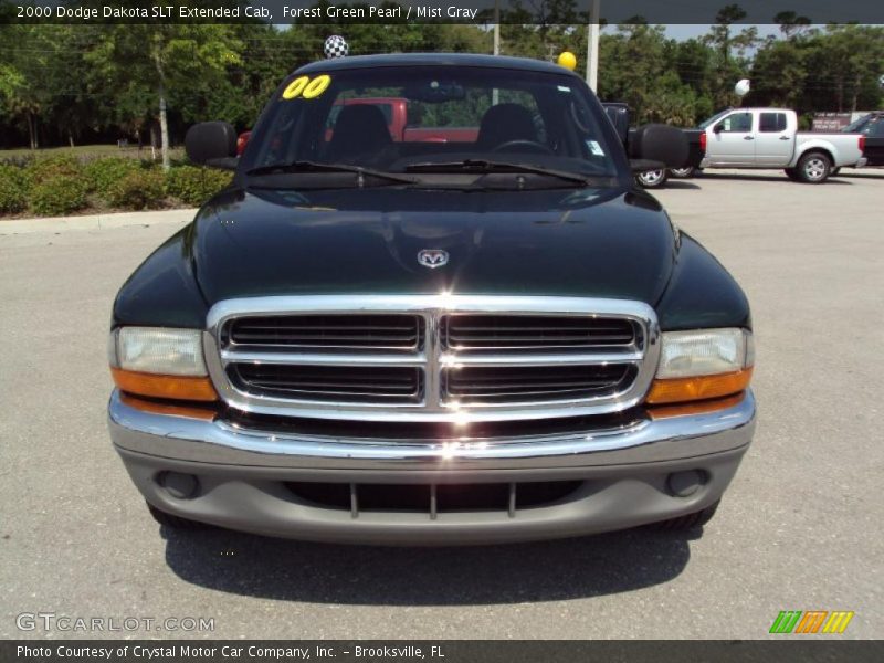 Forest Green Pearl / Mist Gray 2000 Dodge Dakota SLT Extended Cab
