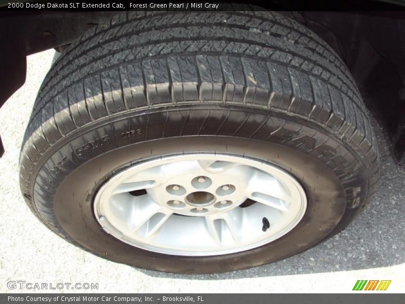 Forest Green Pearl / Mist Gray 2000 Dodge Dakota SLT Extended Cab