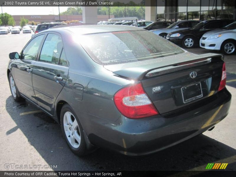 Aspen Green Pearl / Dark Charcoal 2002 Toyota Camry SE V6