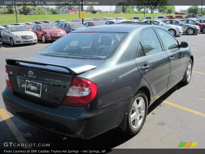 Aspen Green Pearl / Dark Charcoal 2002 Toyota Camry SE V6