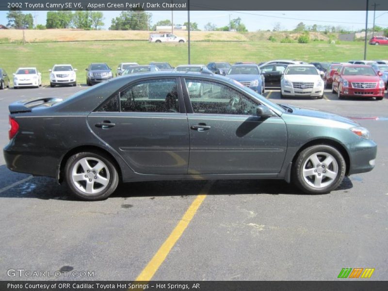 Aspen Green Pearl / Dark Charcoal 2002 Toyota Camry SE V6