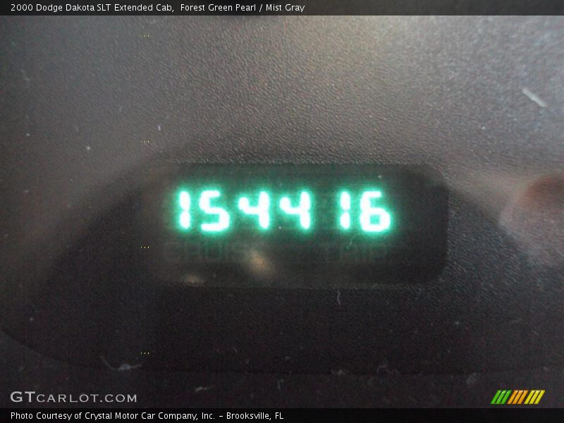 Forest Green Pearl / Mist Gray 2000 Dodge Dakota SLT Extended Cab