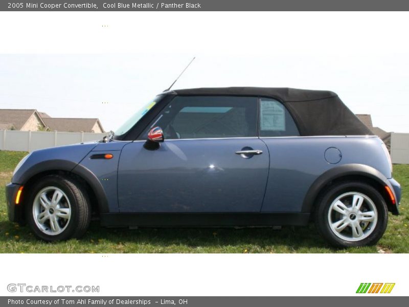 Cool Blue Metallic / Panther Black 2005 Mini Cooper Convertible