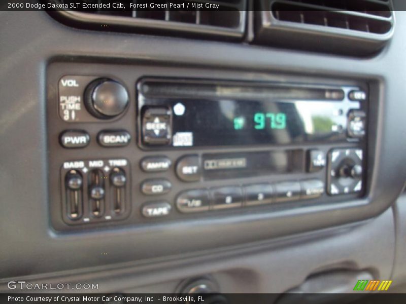 Forest Green Pearl / Mist Gray 2000 Dodge Dakota SLT Extended Cab