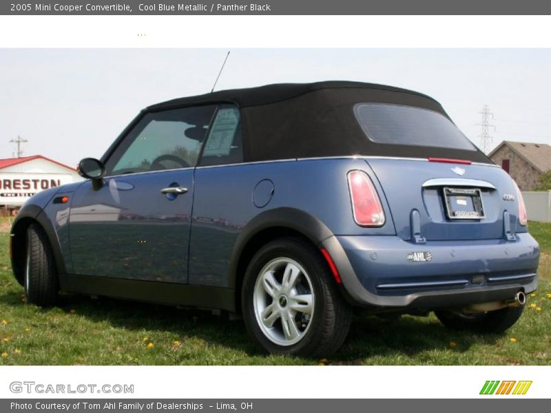 Cool Blue Metallic / Panther Black 2005 Mini Cooper Convertible