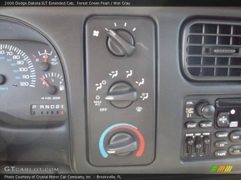 Forest Green Pearl / Mist Gray 2000 Dodge Dakota SLT Extended Cab