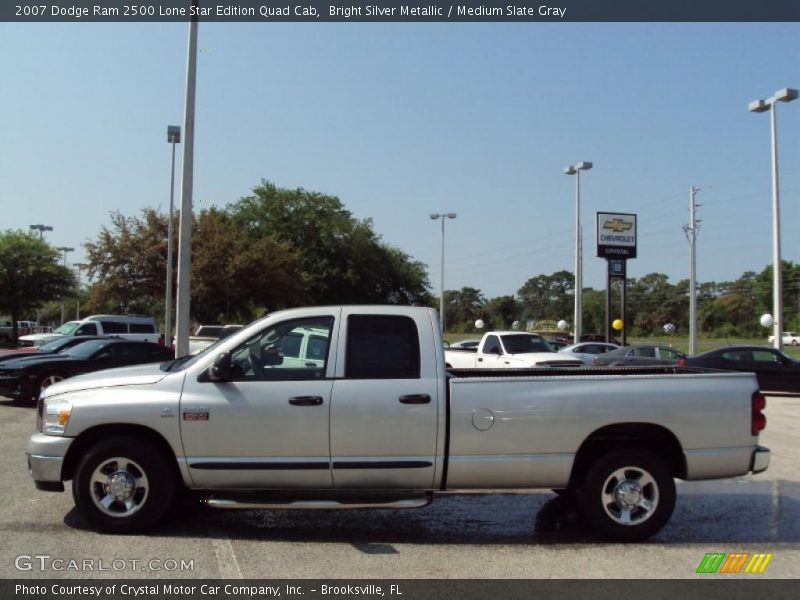 Bright Silver Metallic / Medium Slate Gray 2007 Dodge Ram 2500 Lone Star Edition Quad Cab
