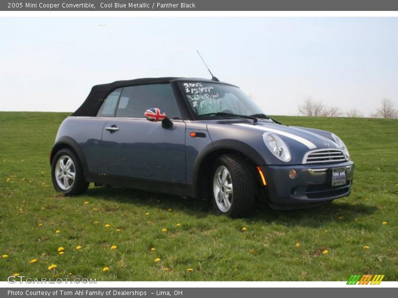 Cool Blue Metallic / Panther Black 2005 Mini Cooper Convertible