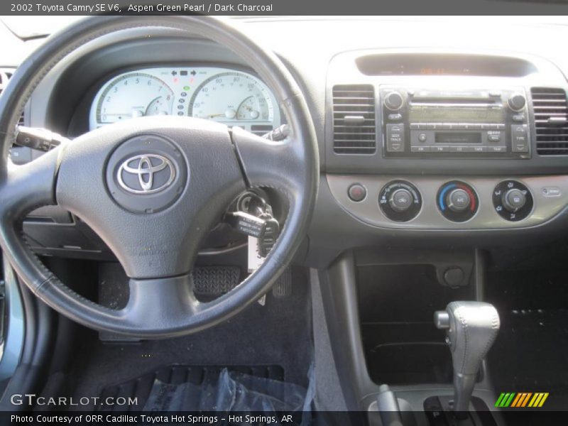 Aspen Green Pearl / Dark Charcoal 2002 Toyota Camry SE V6
