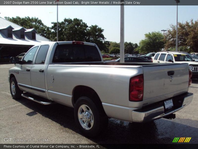Bright Silver Metallic / Medium Slate Gray 2007 Dodge Ram 2500 Lone Star Edition Quad Cab