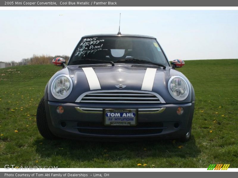 Cool Blue Metallic / Panther Black 2005 Mini Cooper Convertible