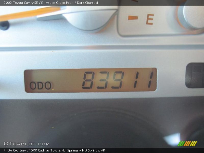 Aspen Green Pearl / Dark Charcoal 2002 Toyota Camry SE V6