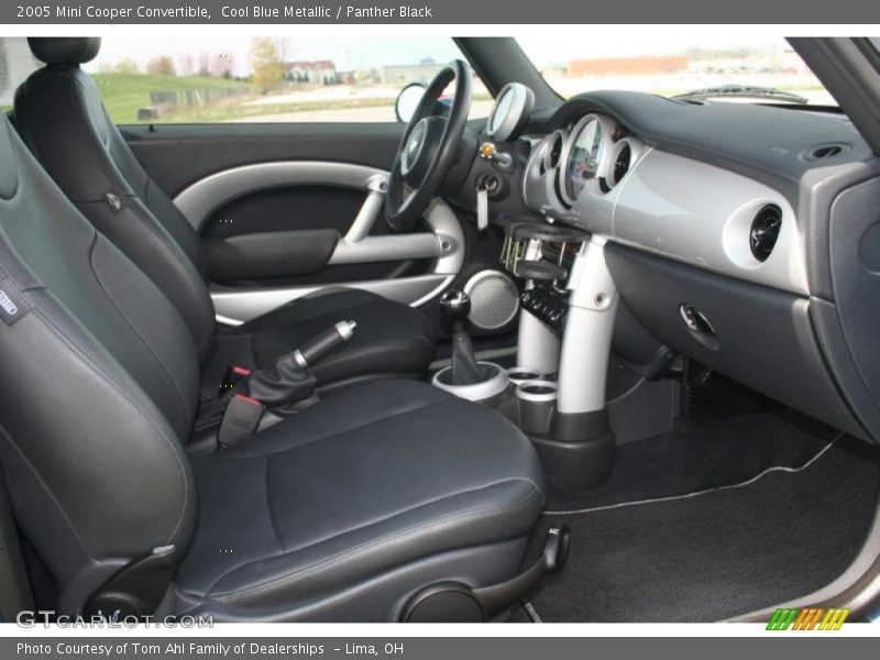 Cool Blue Metallic / Panther Black 2005 Mini Cooper Convertible