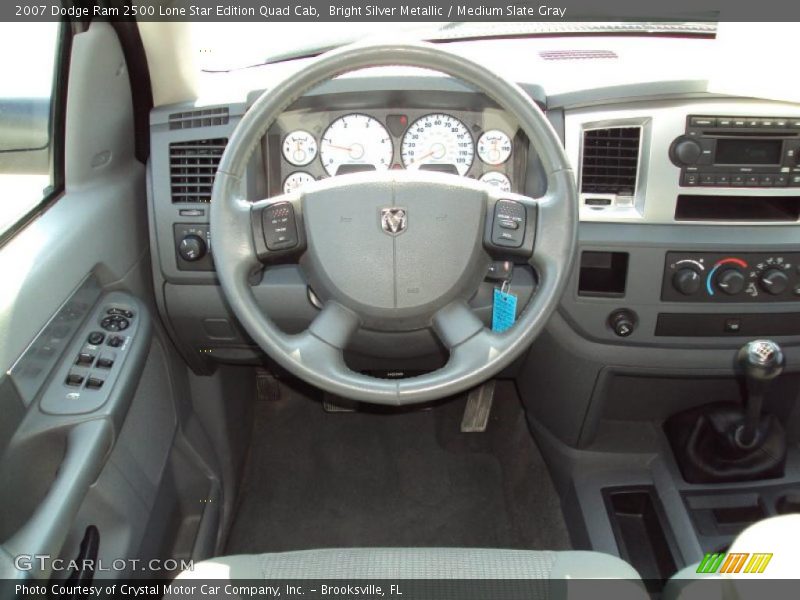 Bright Silver Metallic / Medium Slate Gray 2007 Dodge Ram 2500 Lone Star Edition Quad Cab
