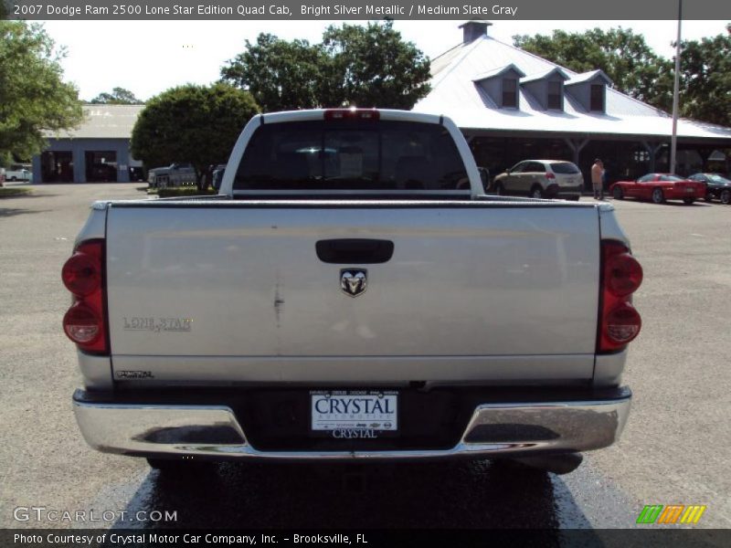 Bright Silver Metallic / Medium Slate Gray 2007 Dodge Ram 2500 Lone Star Edition Quad Cab