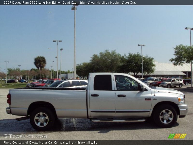 Bright Silver Metallic / Medium Slate Gray 2007 Dodge Ram 2500 Lone Star Edition Quad Cab
