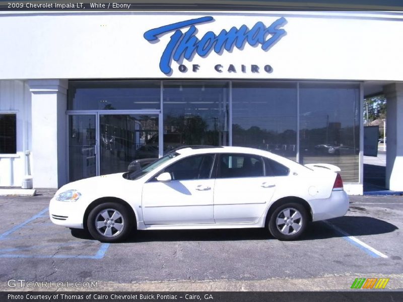 White / Ebony 2009 Chevrolet Impala LT