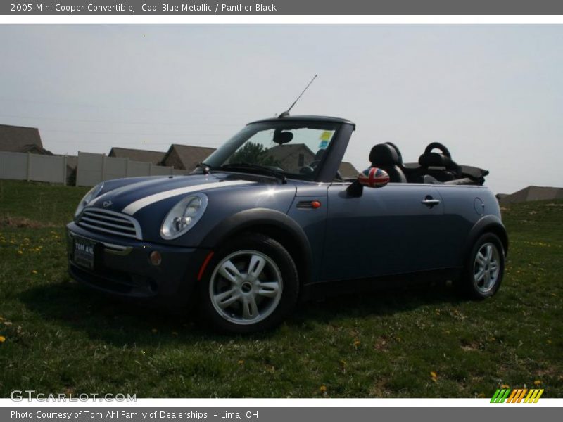 Cool Blue Metallic / Panther Black 2005 Mini Cooper Convertible