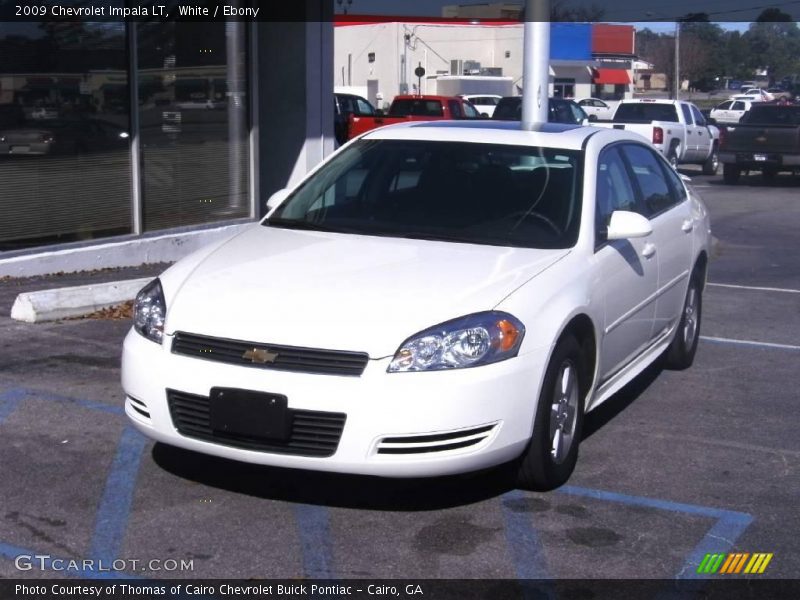 White / Ebony 2009 Chevrolet Impala LT