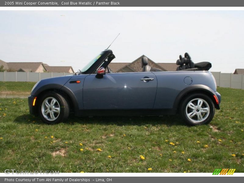 Cool Blue Metallic / Panther Black 2005 Mini Cooper Convertible