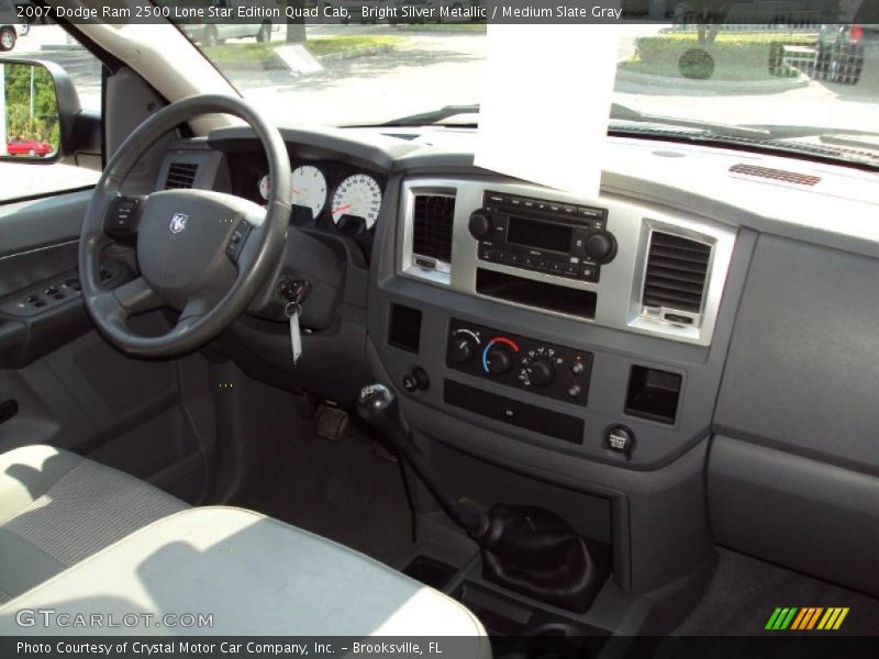 Bright Silver Metallic / Medium Slate Gray 2007 Dodge Ram 2500 Lone Star Edition Quad Cab
