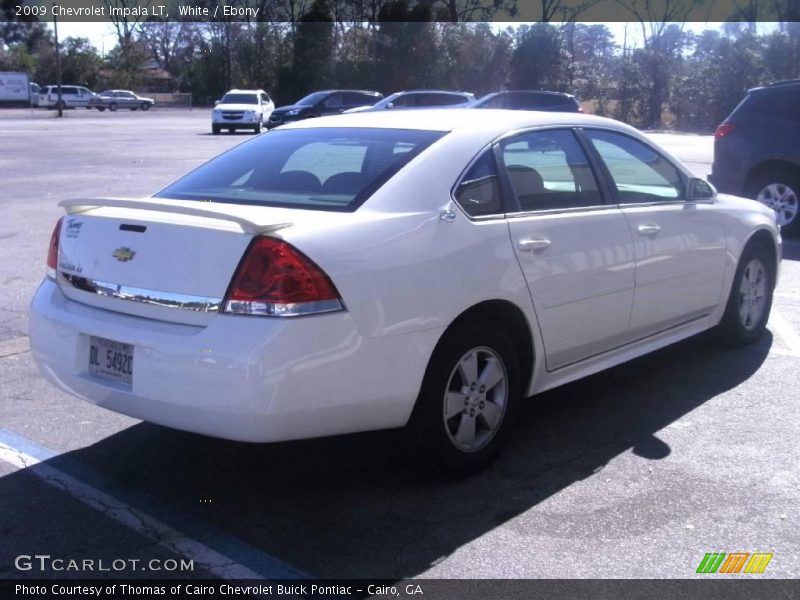 White / Ebony 2009 Chevrolet Impala LT