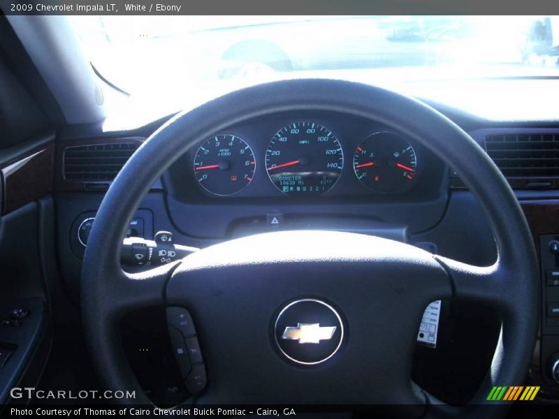 White / Ebony 2009 Chevrolet Impala LT